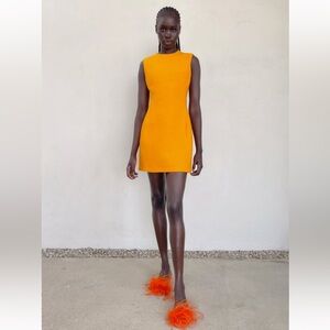 🧡ZARA Textured Short Dress